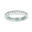 Princess cut diamond eternity band