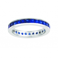 Picture of Princess cut sapphire eternity band