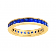 Picture of Princess cut sapphire eternity band