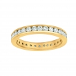 Channel set diamond eternity band