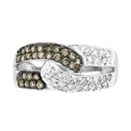 Picture of Champagne & White diamond ring