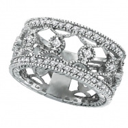 Picture of Diamond Eternity Ring Band White Gold
