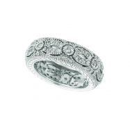 Picture of Diamond Eternity Ring Band White Gold