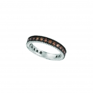 Picture of Champagne Diamond Eternity Ring 14K White Gold