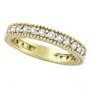 Picture of Diamond Eternity Band Ring Yellow Gold