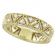 Picture of Diamond Ring Band Eternity Yellow Gold