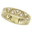 Diamond Ring Band Eternity Yellow Gold