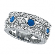 Picture of Sapphire Eternity and Diamond Ring Band