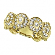 Picture of Diamond Eternity Ring Band 14K Yellow Gold