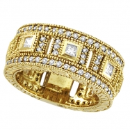 Picture of Diamond Eternity Ring Band Yellow Gold