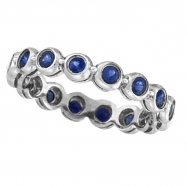 Picture of Bezel Set Eternity Sapphire Ring Band