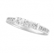 Picture of Three 3 Stone Diamond Wedding Ring