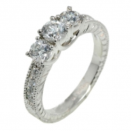 Picture of Diamond 3 Stones Ring
