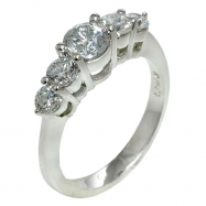 Picture of Diamond 5 Stones Ring