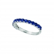 White gold sapphire ring