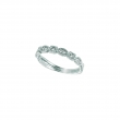 White gold diamond stack ring