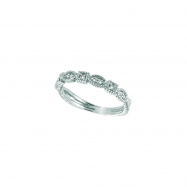 Picture of White gold diamond stack ring