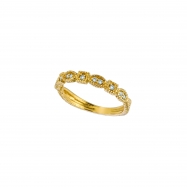 Picture of Yellow gold diamond stack ring