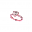 Diamond heart ring
