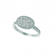 Picture of Diamond oval shape ring