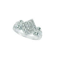 Picture of Diamond square shape ring