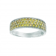 Yellow diamond ring
