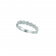 Picture of White gold diamond stack ring