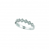 Picture of White gold diamond stack ring