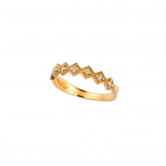 Picture of Yellow gold diamond stack ring