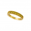 Yellow diamond stack ring