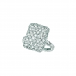Diamond rectangular shape ring