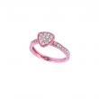Diamond triangular shape ring