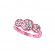 Diamond 3 round ring