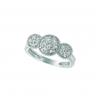 Diamond 3 round ring