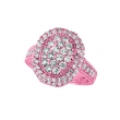 Diamond oval ring
