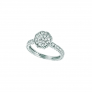 Picture of Diamond octagonal shape ring