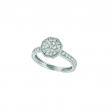 Diamond octagonal shape ring