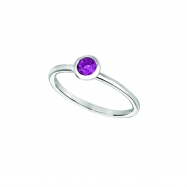 Picture of Amethyst bezel set ring
