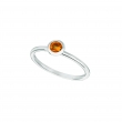 Citrine bezel set ring