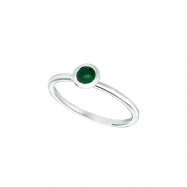 Picture of Emerald bezel set ring