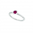 Ruby bezel set ring