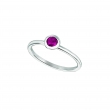 Rhodolite bezel set ring