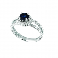 Picture of Sapphire & diamond ring