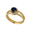 Sapphire & diamond ring