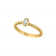 Oval diamond bezel set ring
