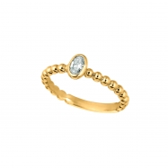 Picture of Oval diamond bezel set ring