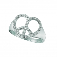 Picture of Diamond heart ring