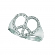 Diamond heart ring