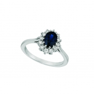 Picture of Sapphire & diamond ring