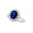 Sapphire & diamond ring